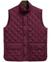 Men's Barbour New Lowerdale Quilted Gilet - Bordeaux