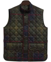Men's Barbour Icons Tartan Lowerdale Quilted Gilet - Classic Tartan