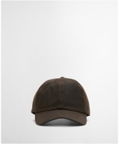 Men's Barbour Waxed Sports Cap - Dark Brown