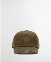 Men's Barbour Waxed Sports Cap - Beech