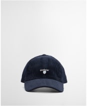 Men's Barbour Preston Cord Cap - Navy