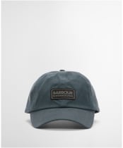Men's Barbour International Tourer Duke Waxed Cap - Dark Slate