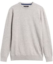 Men's Barbour Essential Lambswool Crew Neck Sweater - Light Grey Marl