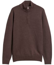 Men's Barbour Holden Half Zip Sweater - Dark Oak