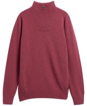 Men's Barbour Nelson Essential Half Zip Sweater - Mauve