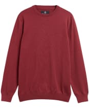 Men's Barbour Pima Cotton Crew Neck Sweater - Russet