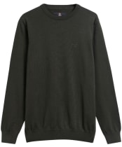 Men's Barbour Pima Cotton Crew Neck Sweater - Sage
