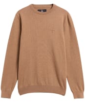 Men's Barbour Pima Cotton Crew Neck Sweater - Sandstone