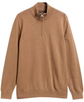 Men’s Barbour Cotton Half Zip Sweater - Sandstone