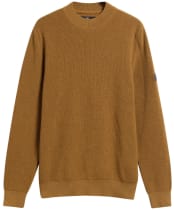 Men's Barbour International Crawley Crew Neck Jumper - Butternut