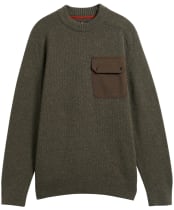 Men's Barbour Stockham Texture Knit Crew - Beech