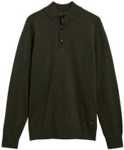Men's Barbour Briggs Half Button Knit - Olive