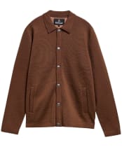 Men's Barbour Florcombe Knitted Cardigan - Dark Sand