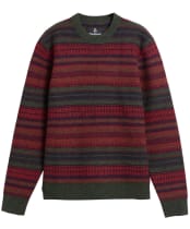 Men's Barbour Highsted Fairisle Crew Neck Sweater - Sage