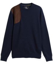 Men's Barbour Whitworth Crew Neck Sweater - Dark Navy