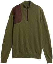 Men's Barbour Whitworth Half Zip Sweater - Sage