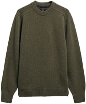 Men's Barbour Newtown Crew Neck Sweater - Mid Olive