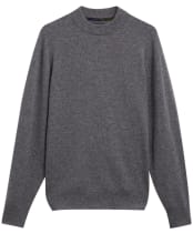 Men's Barbour Pure Cashmere Sweater - Pewter