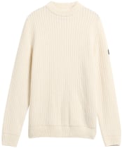 Men's Barbour International Oxham Crew Neck Jumper - Whisper White