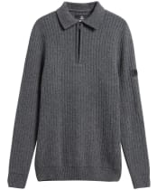 Men's Barbour International Oxham Half Zip Jumper - Asphalt
