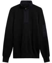 Men's Barbour International Inline Half Zip Jumper - Black