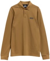 Men's Barbour International Long Sleeve Polo Shirt - Butternut