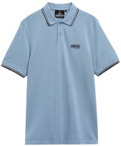 Men's Barbour International Evan Tipped Polo Shirt - Powder Blue
