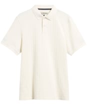 Men's Barbour Faversham Tailored Textured Polo Shirt - Whisper White