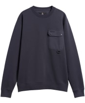 Men's Barbour Pitt Crew Neck Sweatshirt - Dark Navy