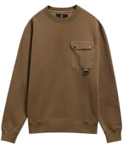 Men's Barbour Pitt Crew Neck Sweatshirt - Beech