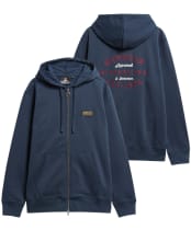 Men's Barbour International Pull Graphic Hoodie - Navy