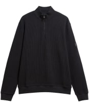 Men's Barbour International Curve Half Zip Sweatshirt - Black