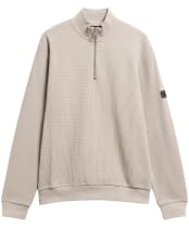 Men's Barbour International Curve Half Zip Sweatshirt - Concrete