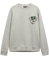 Men's Barbour X MUL Crewneck Sweatshirt - Grey Marl