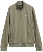 Men's Barbour Desmond Half Zip Sweat - Agave Green