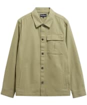 Men's Barbour Wetheral Twill Overshirt - Mineral Green