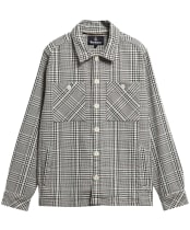 Men's Barbour Alderney Houndstooth Overshirt - Whisper White