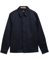 Men's Barbour Yorklane Twill Overshirt - Dark Navy