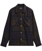Men's Barbour Oversized Tartan Overshirt - Shadow Classic Tartan