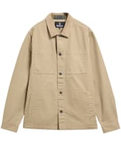 Men's Barbour Cord Collar Twill Overshirt - Washed Stone