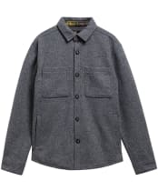 Men's Barbour Marltown Tailored Wool Blend Overshirt - Dark Grey Marl