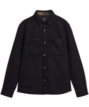 Men's Barbour Marltown Tailored Wool Blend Overshirt - Navy Marl