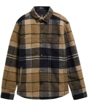 Men's Barbour Woodlane Brushed Check Overshirt - Birchwood Dress Tartan