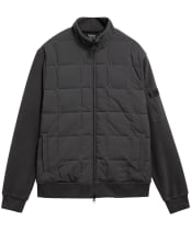 Men's Barbour International Burnhope Quilted Sweatshirt - Asphalt