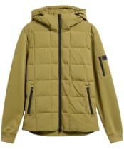 Men's Barbour International Tanfield Quilted Sweatshirt - Fir Green