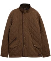 Men's Barbour Waterproof Shoveler Quilted Jacket - Dark Sand