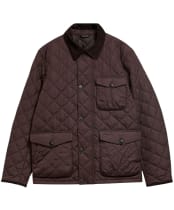 Men's Barbour Hornby Quilted Jacket - Black Oak