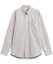 Men's Barbour Sporting Tattersall Shirt - Long Sleeve - Dark Bordeaux
