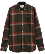 Men's Barbour Folley Tailored Shirt - Mid Olive