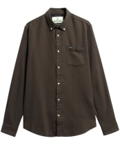 Men's Barbour Buckley Tailored Herringbone Shirt - Sage